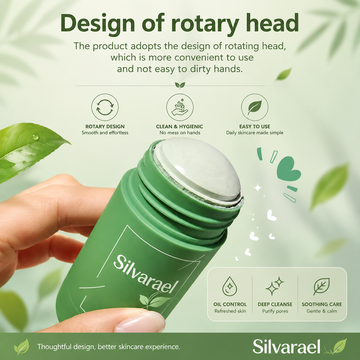 Silvarael® Green Tea Pore Reset Mask Stick